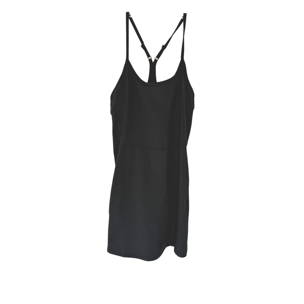 Old Navy CloudComfy Black Active Dress Built-in Shorts Racerback Womens Small